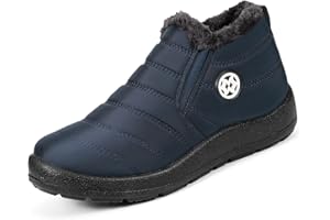Gaatpot Stivali Donna Stivaletti Invernali Stivali da Neve Caldo Peluche Scarpe Impermeabili 36-43
