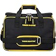 Tool Bag 16" Inch 41 Multi Pocket With Padded Handle & Rubber Feet, Multifunctional Tool Storage Organiser Technicians Electricians Toolbag with Removable Shoulder Strap