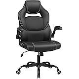 SONGMICS Sedia da Ufficio, Sedia per Computer, Sedia da Gaming Ergonomica, con Poggiatesta, Braccioli, Regolabile per Telelav