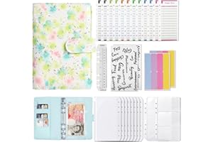 LEEGOHI Budget Binder Set, 28 pcs with Cash Envelopes, Label Stickers, Budget Sheets, Yellow