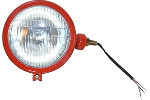 APSMOTIV Rosso Massey Ferguson Trattore Luci Fari Assemblaggi 12V Lampadine Per David Brown 700 800 900 1200 1400 Serie 35 35X 65 765 Caso/Ih Trattore B250 B275 B414 B444 Lato Sinistro