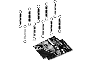 AMZfishing® 10x Girelle ad Alta velocità | Girelle Triple | Girelle da Pesca | Girelle per Trote | Accessori da Pesca | Esche per Trote | Assortimento di Girelle | Girelle per Pesca (10, 6)