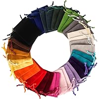 10 Sachets Bijoux En Soie Avec Cordon – 11 Cm – 10 Couleurs Vives – Protection Anti-Rayures Pour Bijoux, Bonbons, Cadeaux