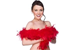 WICKED Supersoft Feather Boa a plumes Rouge 80gm/1.8m