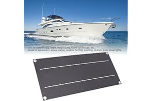 RIUULITY Solar Panel Kit, 600W 18V Monocrystalline Silicon Solar Power System for RV Marine Boat Off Grid Charge System