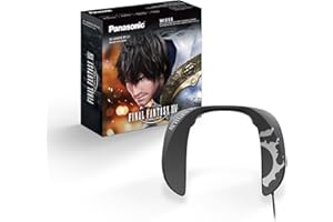 Panasonic SC-GN01-FF Gaming Final Fantasy Nacken-Lautsprecher (Limited Edition, eingebautes Mikrofon, USB, leicht, auch perfekt für Home Office) schwarz