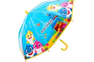 CHARACTEROUTLET Baby Shark Children's Character Folding Umbrella School