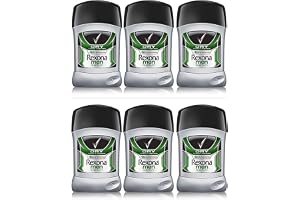 Rexona Quantum Dry Long Lasting - Antiperspirant Deodorant Stick for Men 50ml (6-Pack)
