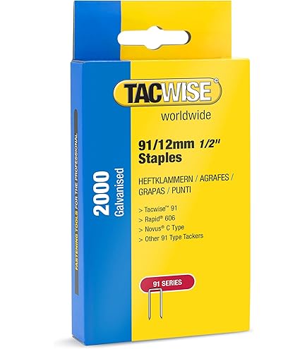 Agrafes à couronne étroite type 91 L. 35 mm - TACWISE - TA-0746 - Acier