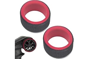 RcThjia Rc Cars Transmitter Steering Wheel Foam Grip Hand Wheel Sponge for Traxxas TRX4 Slash Tqi Futaba 3PV 4PV 4PLS 4PX 7PX Prc X4 Flysky GT2 GT3 GT5 Radiolink, Sanwa - 2Pcs