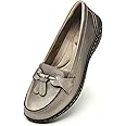 Artisure Women's Classic Genuine Leather Penny Loafers Fashion Tassel Boat Shoes Comfort Driving Moccasins Casual Slip On Walking Flats