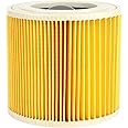 Purfex 1-Pack Cartridge Filter Compatible with Kärcher WD2 WD3P Wet & Dry Vacuum Cleaners | Replacement Filter Compatible with WD2, WD3, MV2, MV3, SE 4001, SE 4002 Models | Part # 6414552