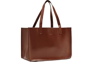 Gusti Shopper skórzana - Agatha damska torebka skórzana torba na ramię torba na ramię skóra, brązowy