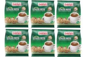 Förpackning med 6 guld KILI [6 x 20 x 18 g] omedelbar ingefära dryck storpack ingefära dryck