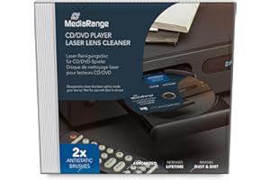 MediaRange CD|DVD|BD Laser płyta do czyszczenia laserowego ze szczotką antystatyczną, biała