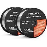 FEIFANKE Welding Wire 0.8mm 2kg E71T-GS Gas Free Welding Wire For Welding Machine, Wire Roll D100.2 Piece