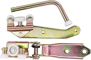 HouYeen Puerta corredera izquierda del lado del pasajero con guía de rodillo medio y superior para T4 Transporter 1990-2003 701843335A
