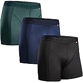 DANISH ENDURANCE Mens Boxers, Anti Chafing Underwear, Long Leg or Regular, Sports Underwear Men, Moisture Wicking, Breathable