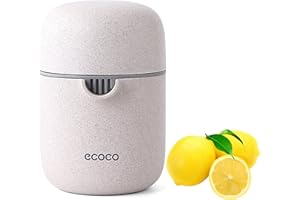 ZWCEGND Lemon Squeezer Simple Manual Citrus Juicer Portable Lime Juicer Cup with Two Ways of Use for Different Fruits（Wheat Color）