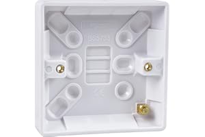 Schneider Electric Ultimate White Moulded - Single Surface Pattress, 16 mm Deep, GU9116, White