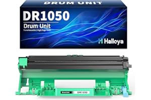 Halloya DR-1050 Tambor compatible para Brother DR1050 TN-1050 Tóner para MFC-1910W DCP-1612W DCP-1610W DCP-1510 MFC-1810 HL-1110 HL-1210W DCP-1512 HL-1212W HL-1112(1 paquete)