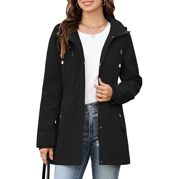 Yuson Girl Damesjas, tussenseizoen, licht, jas met capuchon, casual