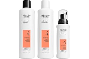 Nioxin System Kit 4 Hair Color For Women and Men, with Progressed & Advanced Thinning Hair, 3-Pieces Set