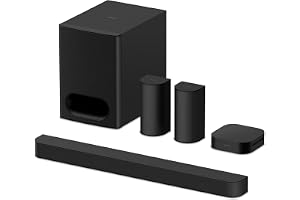 Sony Bravia Theatre System 6(HT-S60) Real 5.1ch 1000W,Dolby Atmos/DTS:X Soundbar Home Theatre with Powerful subwoofer & Wireless Rear Speakers,Voice Zoom3,BCA App, Bluetooth,HDMI eARC