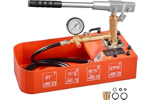 VEVOR Hydraulisk tryckpump trycktestpump 7,57 L 0–50 bar enkelventil
