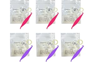 WIYOULD Elastici ortodontici da 3/16 e 1/4 pollici, 600 elastici medi, 3,5 once fissano gli spazi dentali, 6 pezzi segnaposto elastici per parentesi graffe