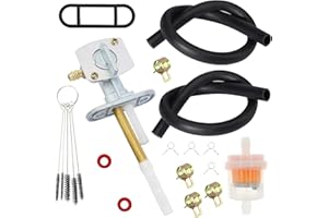 SOAJEE Fuel Gas Petcock Valve Tank Switch Compatible with Yamaha Grizzly 80 125 350 400 450 600 660 Banshee 350 Blaster 200 Kodiak 400 450 YFM80 YFM125 YFM350 YFM400 YFM450 YFM600 YFM660 YFZ350 YFS200