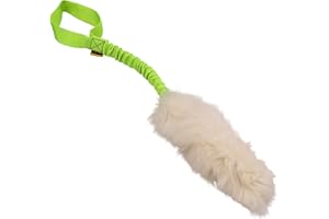 DINGO WALDEMAR RUTKOWSKI Dingo 15581 - Giocattolo per cani, in pelle di pecora con elastico verde, motivazione agilità, per allenamento e divertimento