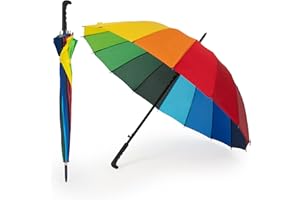 DH DREAMER HOME Paraguas Largo Clasico Grande Automatico Resistente al Viento