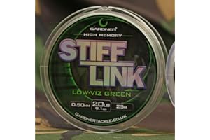 Gardner Tackle Stiff-Link Hooklink - Carp Tench Coarse Chod Stiff Fishing Line