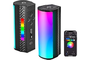NEEWER Handlichtstab Magnetischer Lichtstab mit APP Steuerung, 360°Voll RGB Mini LED Videoleuchte Stab mit 2500mAh Akku, 2500K~8500K dimmbar CRI 97 mit 17 Lichtszenen für Fotografie Vlog TikTok, TL97C