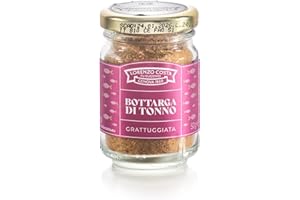LORENZO COSTA FU EUGENIO Bottarga di Tonno Rosso | Bottarga di Tonno Grattugiata | Bottarga di Tonno Rosso Siciliana | Bottarga di Tonno Siciliana | 50 Gr | Made in Italy (1 Pezzo)