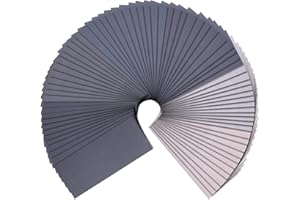 SIQUK 36 Stück Schleifpapier Set 1500 2000 2500 3000 5000 7000 Grit Schleifpapier Sortiment Trocken/Nass Sandpapier für das Automobilschleifen von Holzmöbeln, 9 x 3,6 Zoll