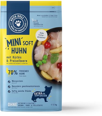 Pets Deli Hundefutter Nassfutter Mit Lachs – 6 X 190 G, Ohne Zucker & Gluten, Mit Reis & Gemüse