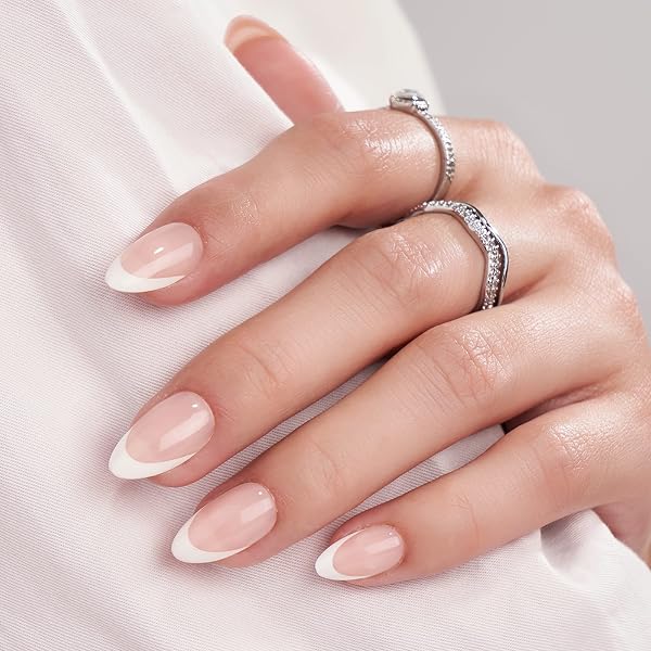 Künstliche Nägel Kurz Mit Glitzer – 48 Stück Press-On Nägel, Acryl, Mit Zubehör