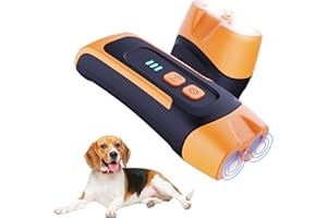 COODAY Ultrasuoni per Cani,Ultrasuoni Antiabbaio,IPX45 Impermeabile,con Torcia a LED,Dispositivo Antiabbaio Ultrasuoni,Adatto a Cani Grandi Media Piccola