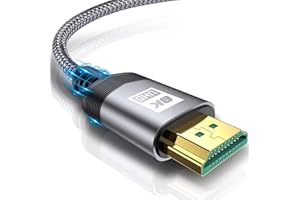 ‎AVIBREX AviBrex 8K HDMI 2.1 Kabel 5M, Ultra HD 48Gbps Highspeed 10K 8K@60Hz, 4K@240HZ 165HZ 144HZ 120Hz,HDCP2.3, UHD eARC HDR 10+,Vision VRR, Kompatibel mit PS5/4/3,8K Gaming, TV, Blu-ray-Player, Projektor