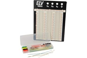 ELV Steckplatine/Breadboard 106 J, 2390 Kontakte, inkl. 140-teiligem Drahtbrücken-Set