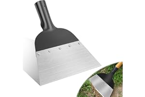 SPERMUOY Pala de limpieza multifuncional, pala de jardín al aire libre, pala de limpieza multifuncional, pala de malas hierbas, pala de jardín, fertilizante de patio, limpieza para casa, granja, 24 x