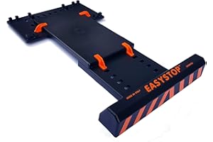 EASYSTOP n. 1 Fermaruota Regolabile, INODORE, Non Si Fissa, Montaggio Veloce Senza Attrezzi, in plastica Antiurto. Parcheggio Sicuro e preciso con Bassa velocità. Ideale Come Regalo.