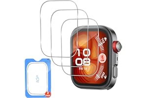 QULLOO 3 Stück Schutzfolie für Huawei Watch Fit 4 Pro für Panzerglas, mit Rahmen Positionierhilfe, 2.5D Schutzglas Displayfolie Glas, Anti-Bubble Touch Sensitive Displayschutzfolie
