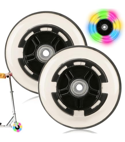 The Lord Of The Tools Roues LED 120x24mm Pour Scooter Enfant - Paire Avec Roulements