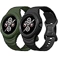 Diruite 2-Piece WatchBand for Google Pixel Watch - Silicone Integrated Band with Hollow Case