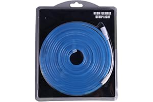 Jandei - Tira de Luz Led de Neón Flexible 12V, 5M 6x12mm 120 Leds/Metros. Color Azul. Corte 2,5cm. Decoración Interiores y Exteriores, Hogar, Negocio, Rótulos...Transformador No Incluido