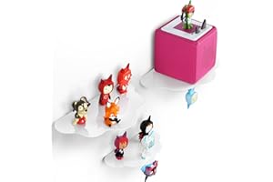 ‎XOZOYO Xozoyo Wolkenform Tonie Regal vollständig magnetisches Toniebox Regal für mehr als 60-70 Figuren + Box Tonieregal für Mädchen und Jungen in weiß für Kinderzimmer Wandregal für Toniebox Halterung