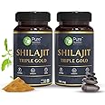 Pure Nutrition Shilajit Gold - 60 Veg Caps (30x2), With Kaunch Beej, Ashwagandha, Safed Musli, Gokhru & Shatavari For Energy, Strength, Stamina & Performance,Premium Ayurvedic Supplement For Men